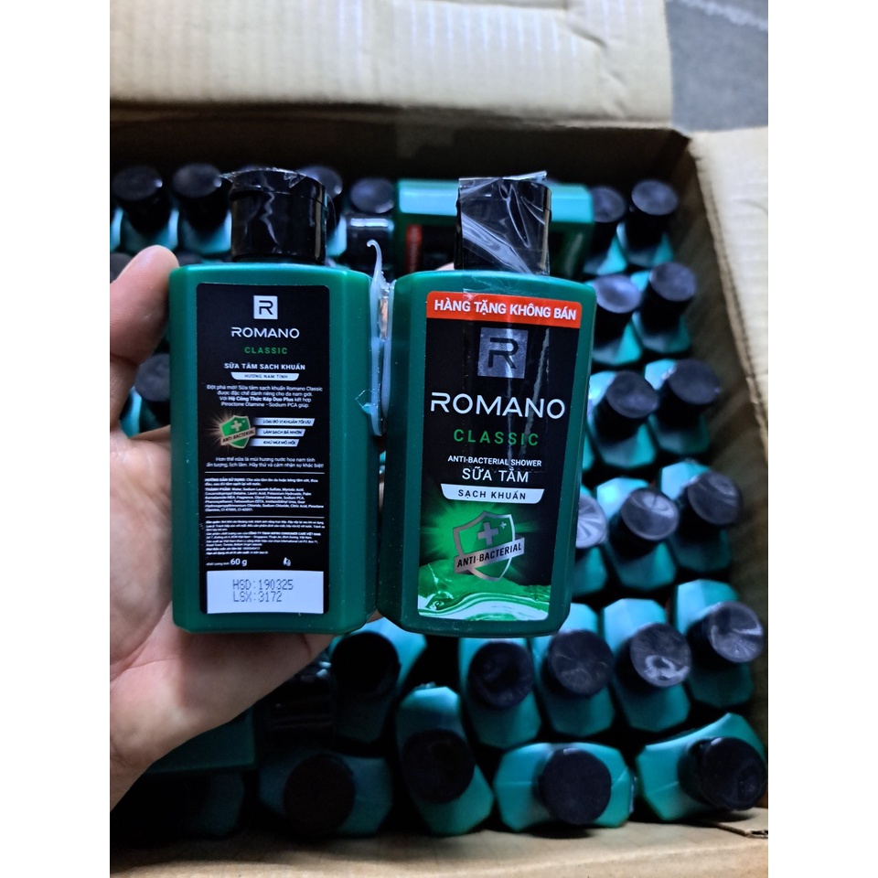Sữa tắm Romano 60g (xanh lá cây)
