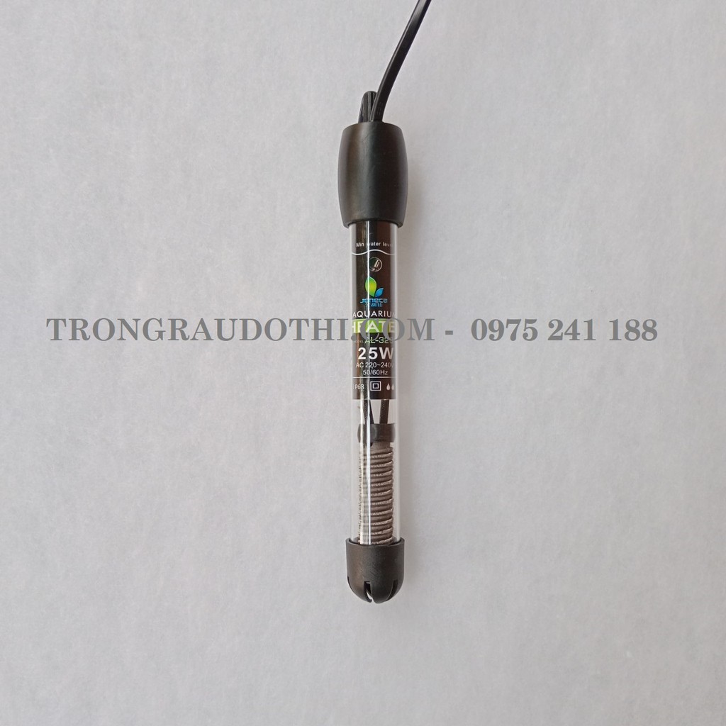 Máy sưởi hồ cá chất lượng cao Jeneca vỏ thủy tinh, dùng cho cả nước ngọt và nước mặn