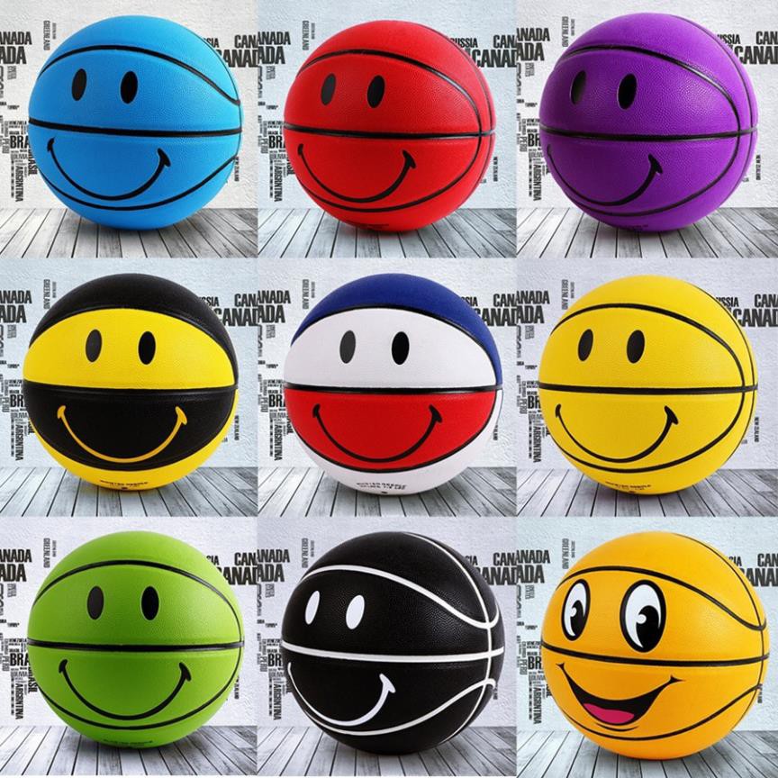 Bóng Rổ Mặt Cười Size 5 6 7 Da PU Siêu Hot 2020