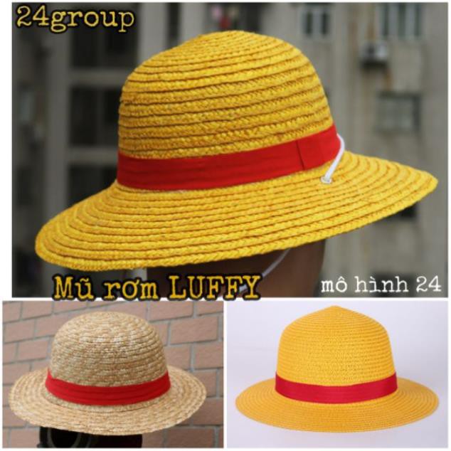 [Mã TOYNOV hoàn 20K xu đơn 50K] [GIÁ HỦY DIỆT] Mũ rơm Luffy cosplay nón rơm one piece