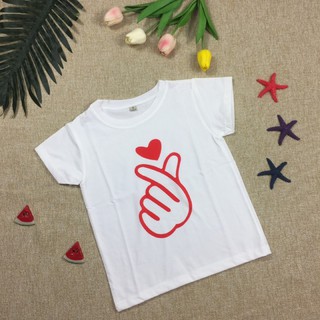 Áo Thun Nữ In hình Bắn Tim Dễ Thương Áo Phông Nữ Xinh Ngắn Tay Cổ Tròn Vải Dày Mịn