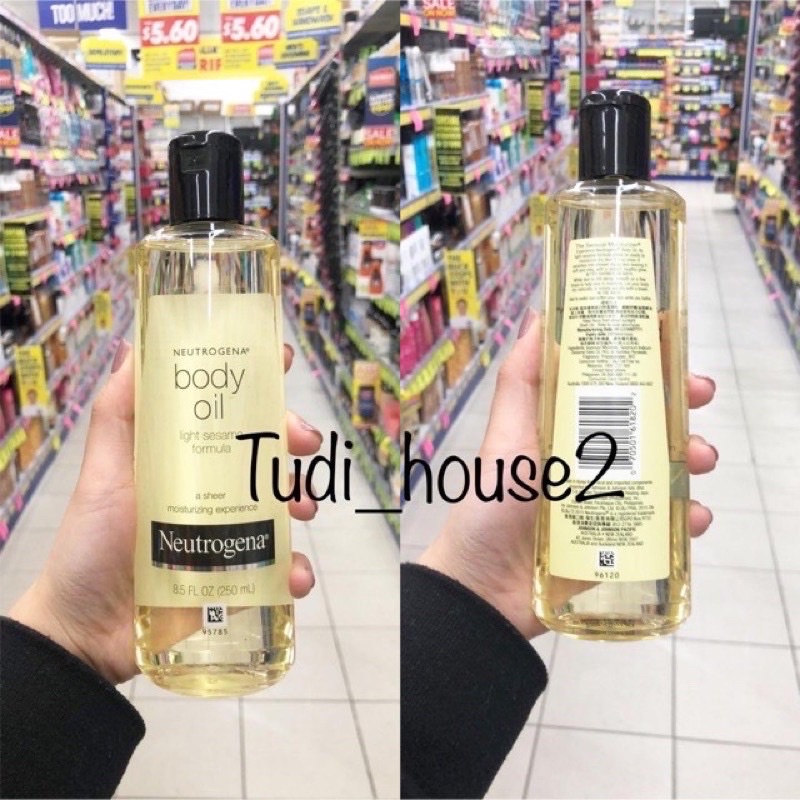 Dầu dưỡng toàn thân Neutrogena Body Oil Light Sesame Formula 250ml.