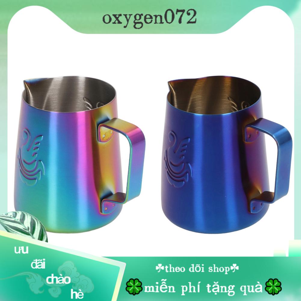 Oxygen072 Bình trữ đông sữa 380ml Thực phẩm cấp độ bằng thép không gỉ Eagle Vòi đa chức năng Cốc làm lạnh cho Latte kem
