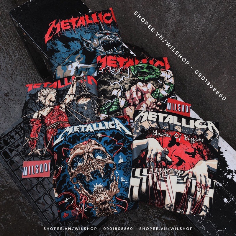 ÁO METALLICA - ROCK BAND TEE - ÁO THUN ÁO PHÔNG NHẠC ROCK