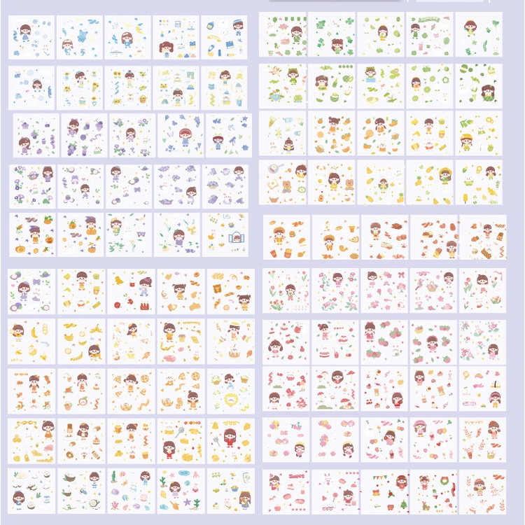 Bộ 100 Miếng Dán Chống Thấm Nước Hình Chòm Sao Dễ Thương Dùng Trang Trí Hộp Quà