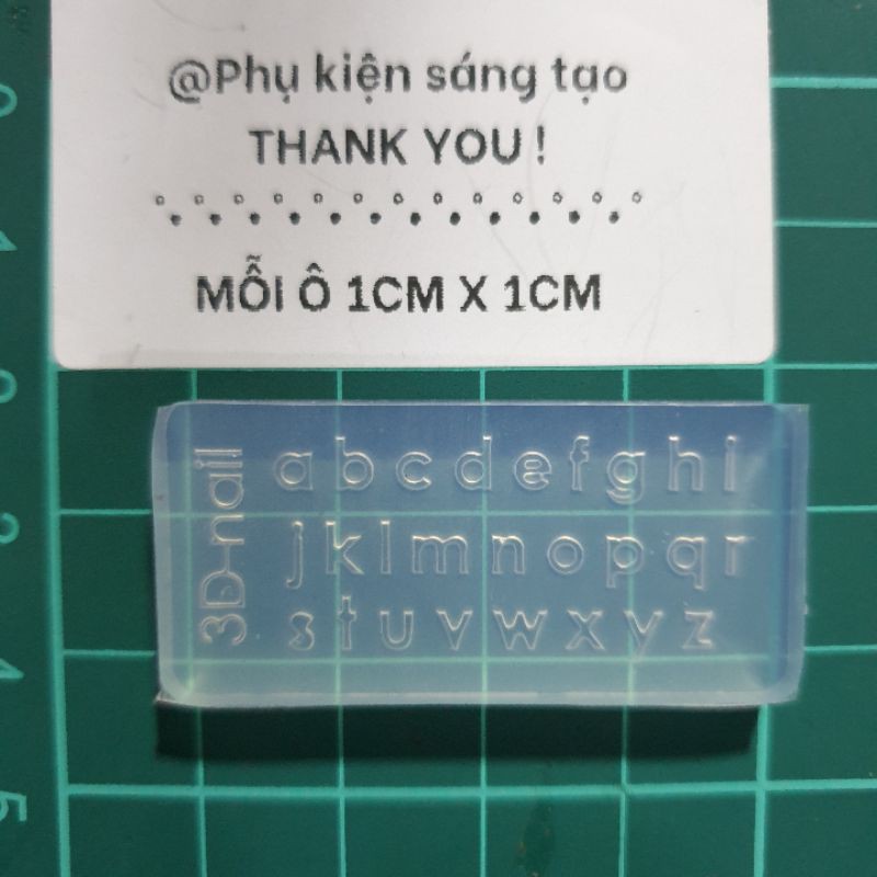 Khuôn silicon chữ cái và số
