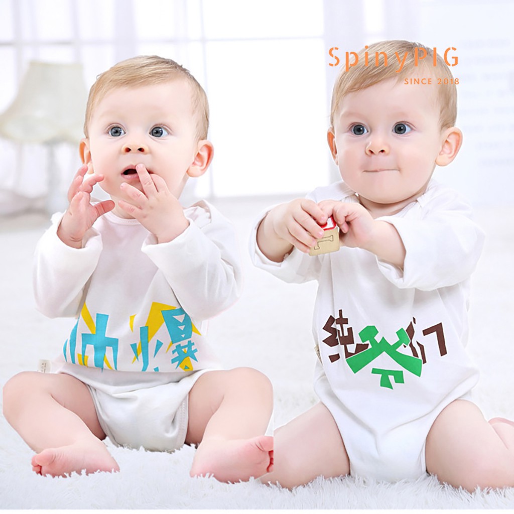 Quần áo sơ sinh 0-12 tháng 100% cotton bộ body sơ sinh dài tay dành cho mùa thu đông