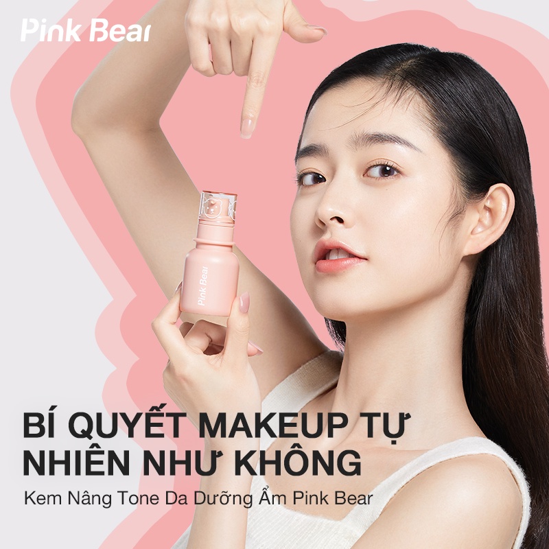 Kem Nâng Tone Da Pink Bear Dưỡng Ẩm Che Khuyết Điểm Hiệu Quả Làm Mềm Mịn Da  15g | BigBuy360 - bigbuy360.vn