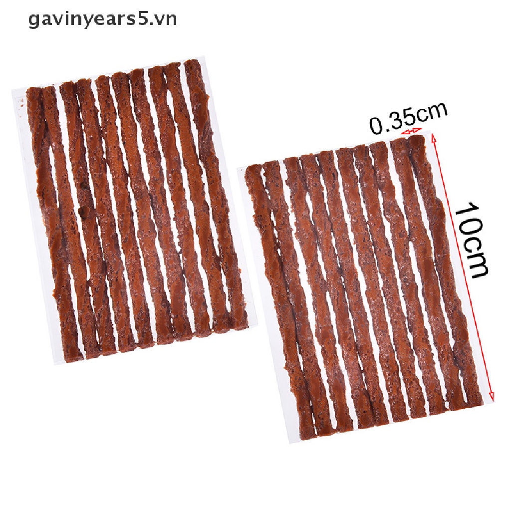 Bộ 20 Dây Cao Su Vá Lốp Xe 3.5mmx100mm Tiện Dụng