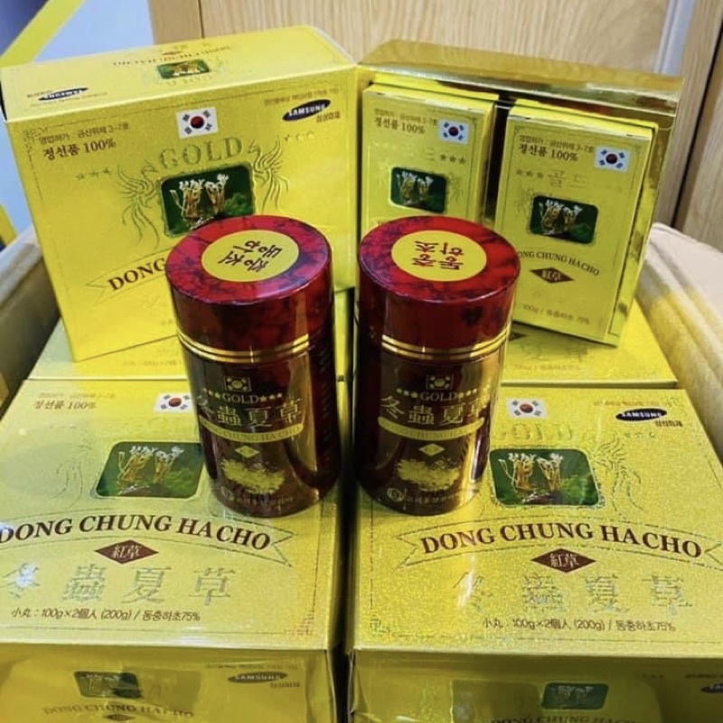 [SỈ TẬN GỐC] Đông Trùng Hạ Thảo Hộp 2 Lọ KIMSAM HÀN QUỐC