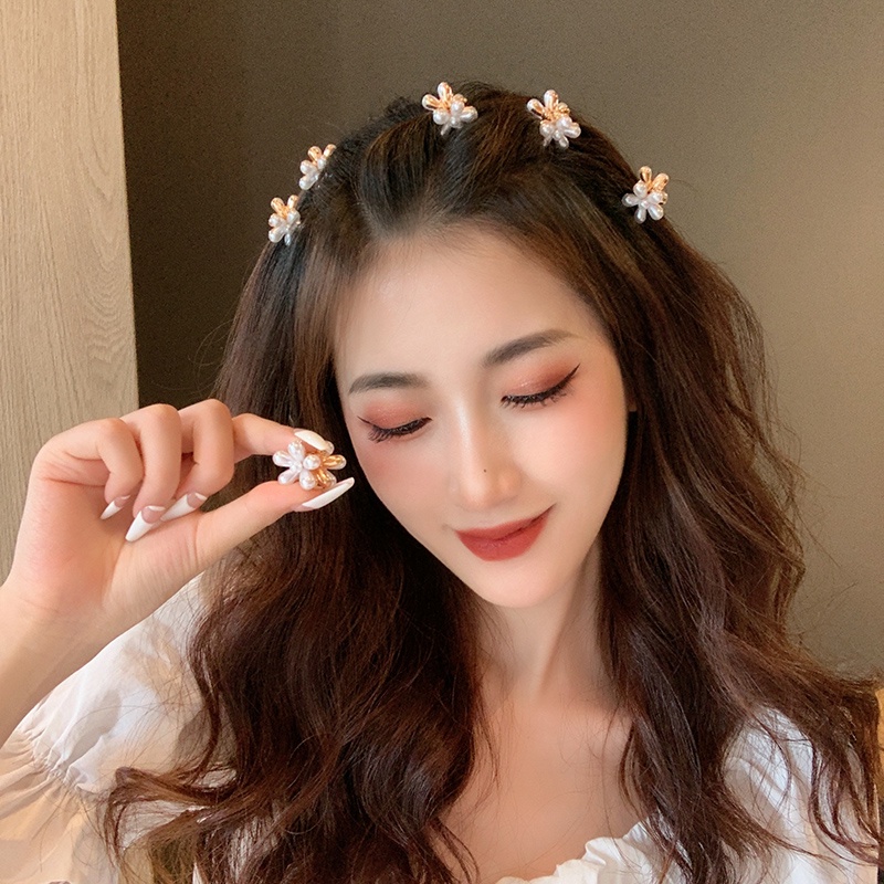 Kẹp Tóc Đính Ngọc Trai Nhỏ Tinh Tế Thời Trang Hàn Quốc