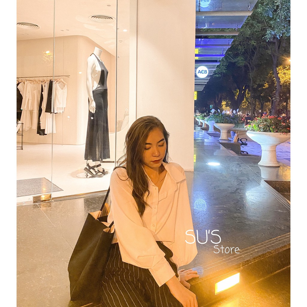 [Mã WASKT304 giảm 15% tối đa 30K đơn 99K] Áo sơmi lụa trơn tay bồng A1742 SUSTORE | BigBuy360 - bigbuy360.vn