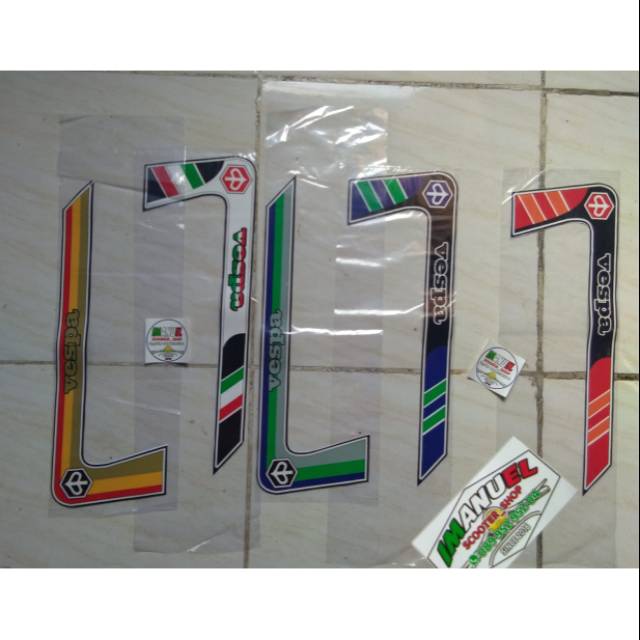 Sticker dán trang trí xe VESPA chất lượng cao