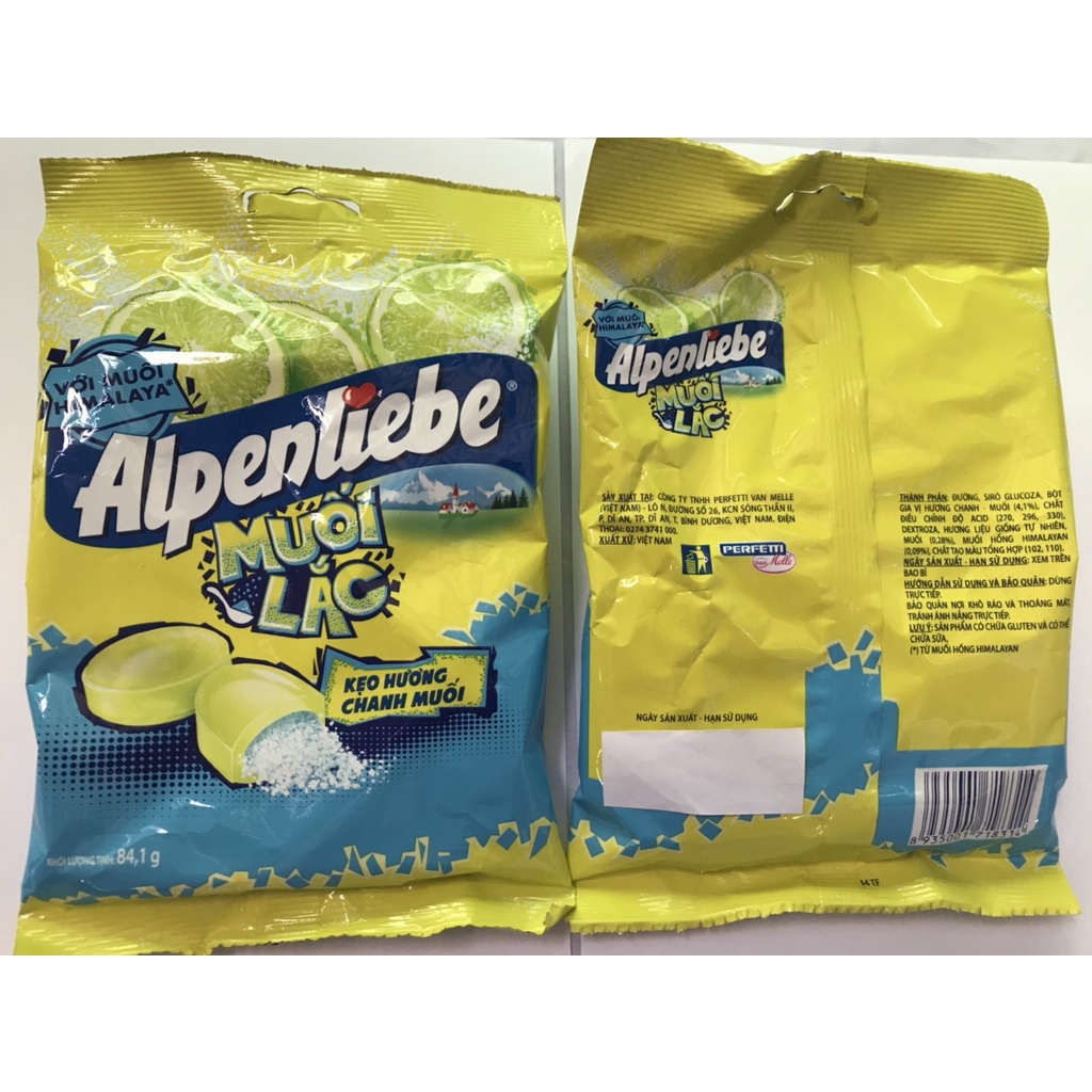 Kẹo Chanh Muối Lắc Himalaya Alpenliebe (gói 84,1g-nhỏ)
