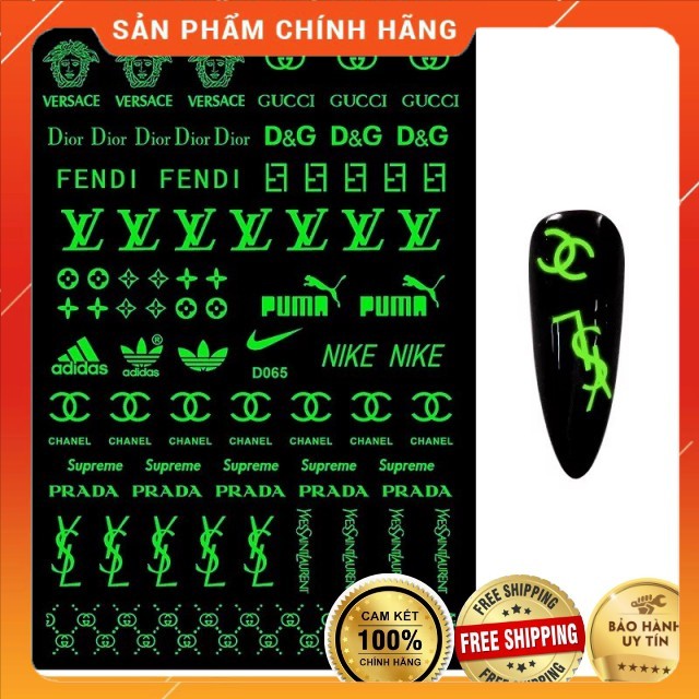 Stick thương hiệu phát sáng, stick dán móng thương hiệu Thiên Di Nail