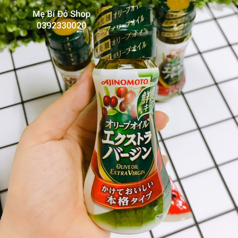 Dầu oliu Ajinomoto Olive Extra Virgin Nhật 70g