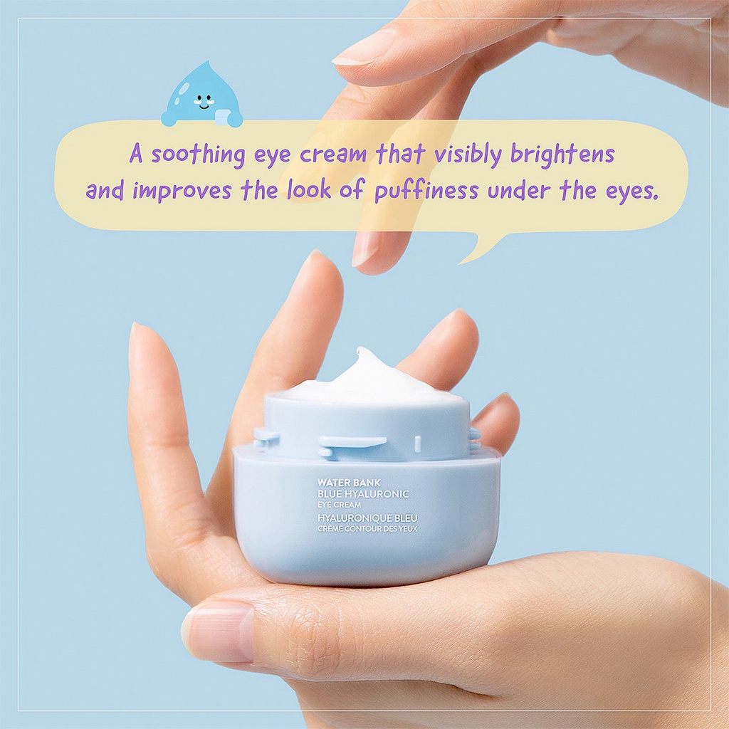 Kem Dưỡng Mắt Laneige Water Bank Blue HA Eye Cream 25ml / LANEIGE Water Bank Blue Hyaluronic Eye Cream 25ml