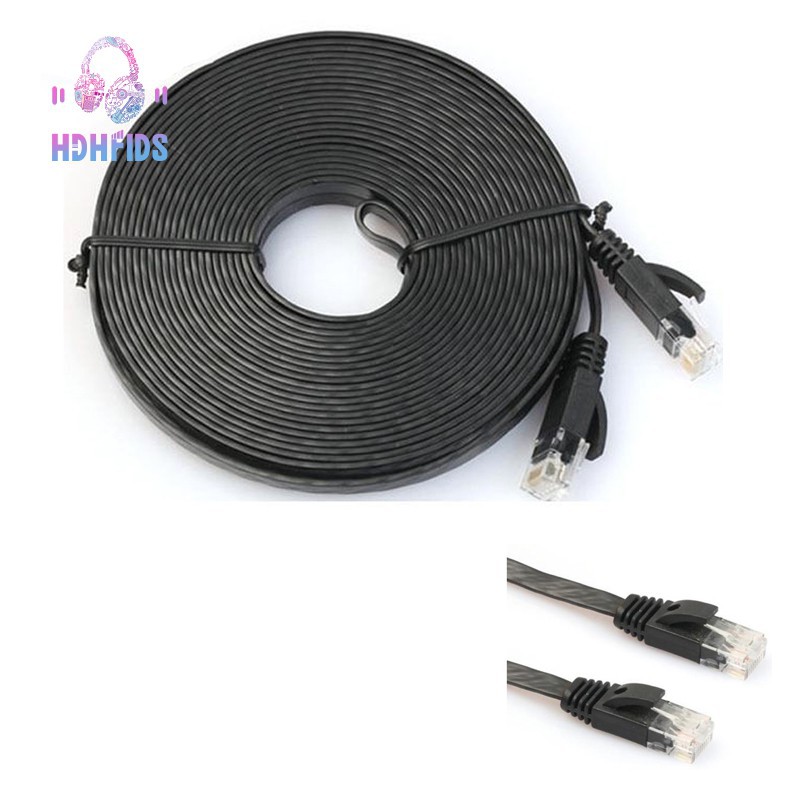 Cáp mạng Cat6 Cao cấp Ugreen 11223(dây Dẹp dài 30met) màu đen