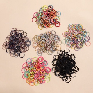 Set 100 Dây Thun Cột Tóc Cao Su Không Làm Tổn Thương Tóc Cho Bé Gái
