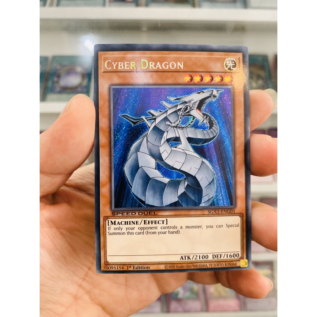 Thẻ Bài YugiOh! Mã SGX1-ENG01 - Cyber Dragon - Secret Rare - 1st Edition