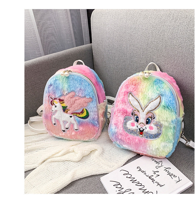 Balo Đi Học Đính Kim Sa Lấp Lánh Dễ Thương Cho Bé Gái | Balo Hình Kỳ Lân Phản Quang Độc Đáo