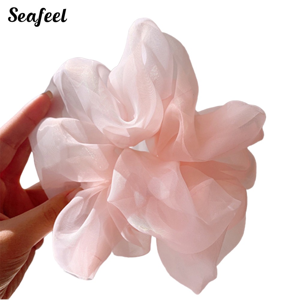 Dây Buộc Tóc Co Giãn Màu Trơn Cho Nữ