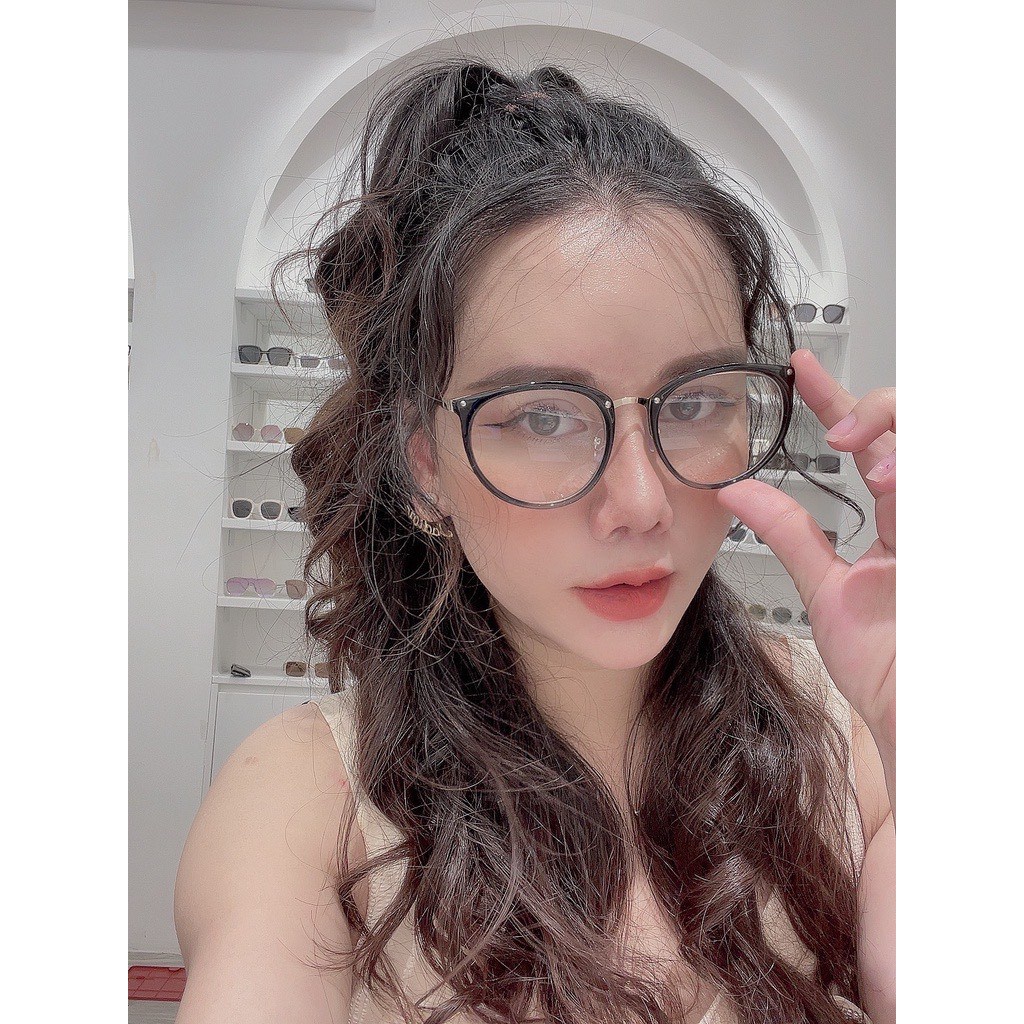 Kính form tròn 509 gọng cận hot trend phong cách Ulzzang