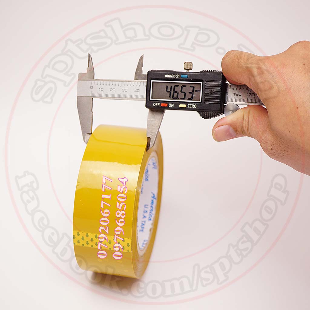 Băng keo 200 yard loại cây 2kg, băng dính đóng hàng màu vàng đục