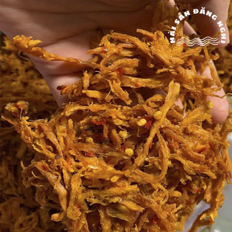 Mực khô xé tẩm gia vị ăn liền loại 1 - Hương Vị Thơm Cay Đậm Đà - Ăn Vặt Khô Yêu Thích