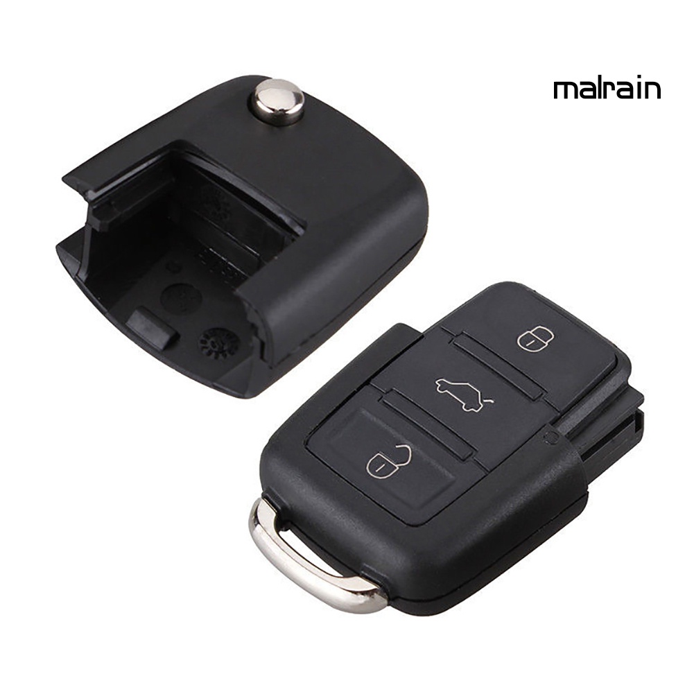 Vỏ Chìa Khóa Điều Khiển Từ Xa 3 Nút Gấp Được Dành Cho Xe Bora Passat Golf Polo Jetta