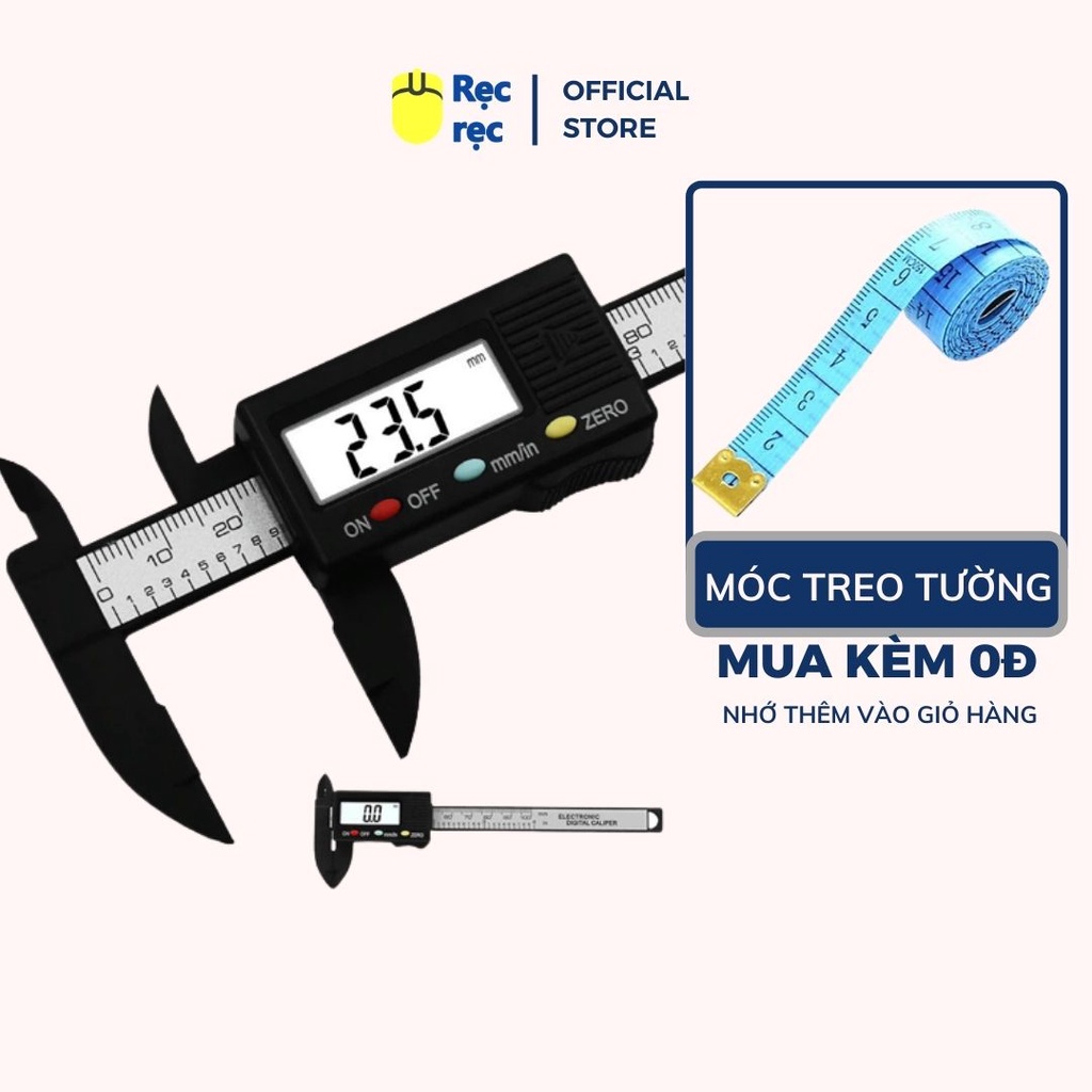 [Có video] [Thước đo chính xác] Thước kẹp điện tử dải đo 150 mm TKDT150