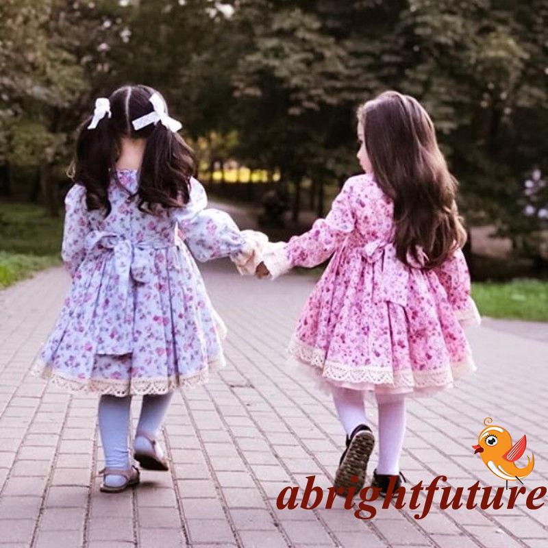 Đầm công chúa thắt nơ cho bé gái