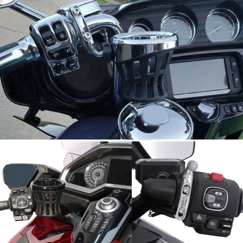 Giá Đỡ Đồ Uống Màu Đen Gắn Xe Máy Wing GL1800