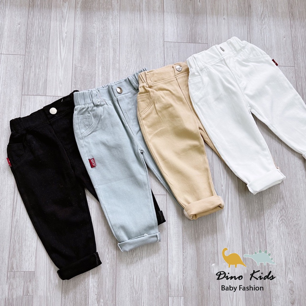 Quần kaki dài 1 cúc cho bé trai, chất kaki thô Quảng Châu loại 1 cho bé 20-35kg