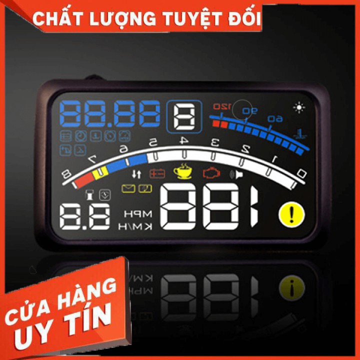 Hiển Thị Tốc Độ Trên Kính Lái HUD A8S ⚡𝗖𝗛𝗜́𝗡𝗛 𝗛𝗔̃𝗡𝗚⚡, Hiển Thị Thông Tin Chính Xác, Rõ Ràng