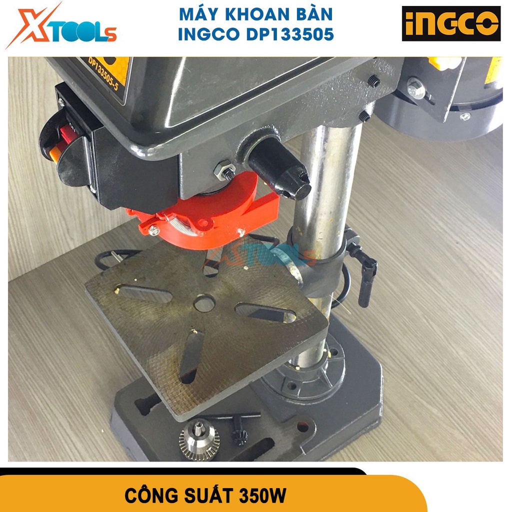 Máy khoan bàn 350W INGCO DP133505 khả năng khoan tối đa 13 mm, chiều cao máy 590mm [CHÍNH HÃNG][XTOOLS]