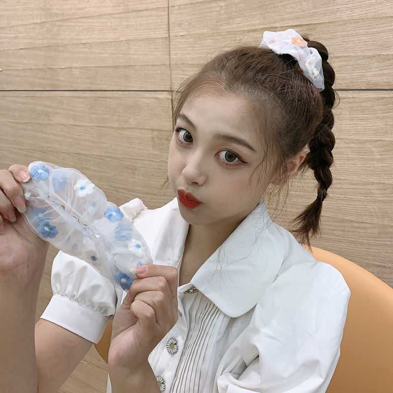 Băng Đô Cài Tóc Thêu Hoa Đáng Yêu Thời Trang JP6