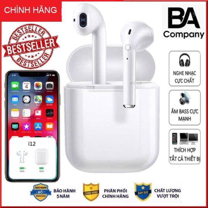 TAI NGHE INPODS i12 TWS 5.0 TAI NGHE CẢM ỨNG BLUETOOTH KHÔNG DÂY SANG CHẢNH