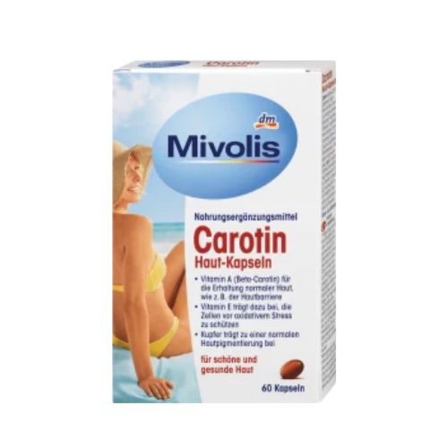 Viên chống nắng Mivolis Carotin 60v- Nhập khẩu Đức - Shop Mecici