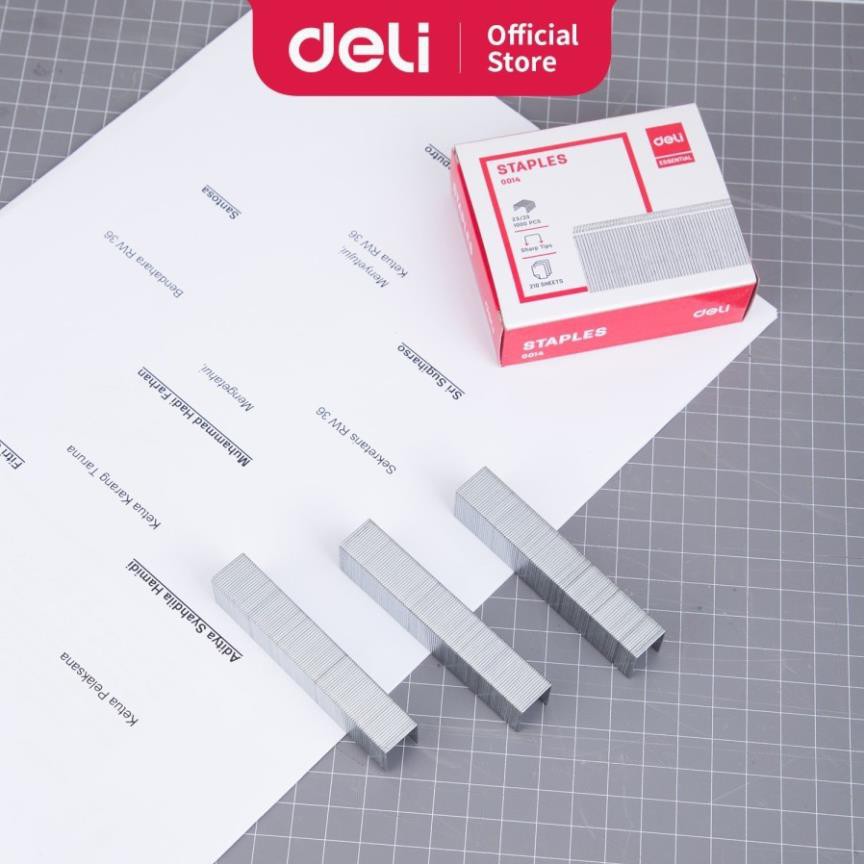Đinh ghim 23/23- Deli E0014 (đóng từ 100 đến 200 tờ)