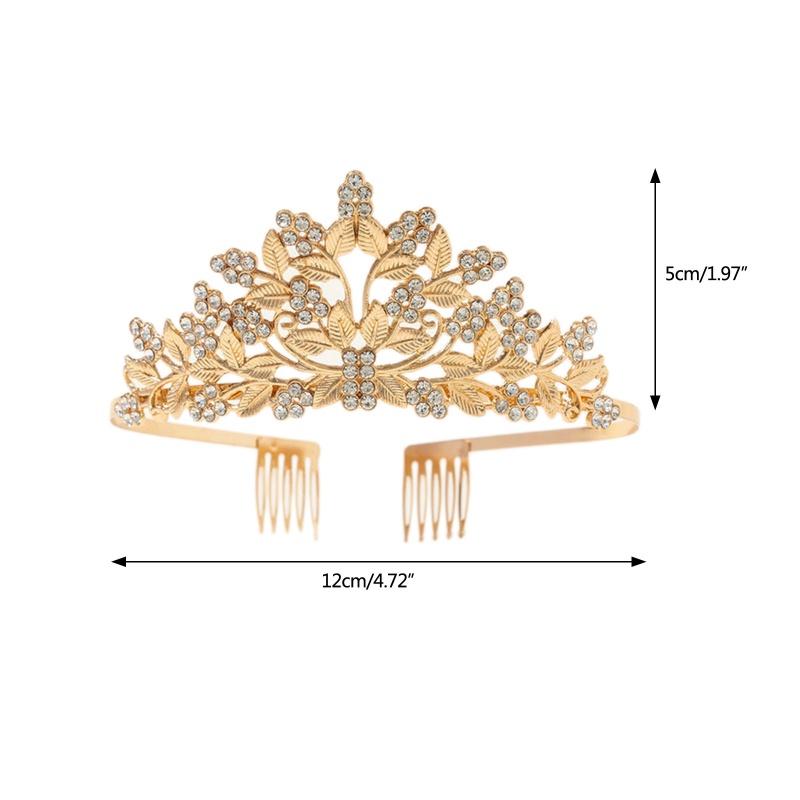 Vương Miện Cài Tóc Phong Cách Vintage Cho Cô Dâu
