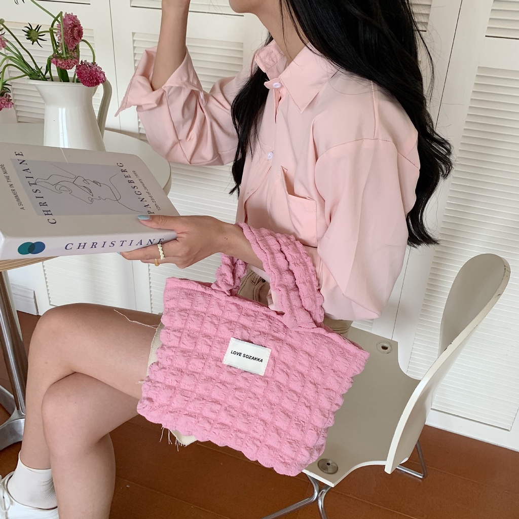JASMIN NOIR Túi vải Dây Đeo Đơn Giản Thời Trang Cho Nữ
