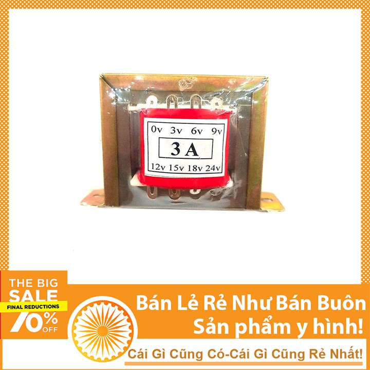 Biến Áp Thường 3A 6V 9V 12V 15V 18V 24V