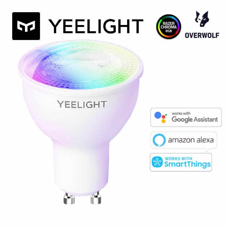 Bóng Đèn Led Thông Minh Yeelight Gu10 W1 bản chuôi cài - Bóng Đèn 16 Triệu Màu, Tương Thích Mi Home, Razer Chroma