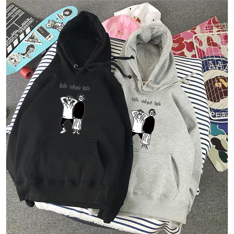 (Mua 1 tặng 1 phần quà ) Áo quảng châu, nỉ bông cao cấp, form ulzzang, có ngoại cỡ , BIGsize , hoodies look what | BigBuy360 - bigbuy360.vn