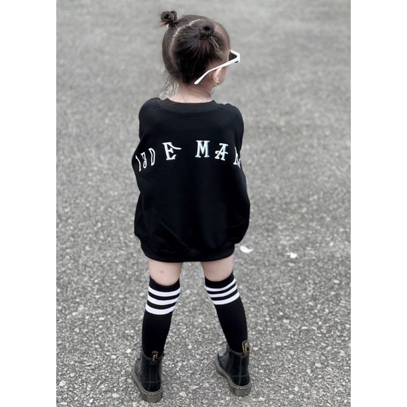 Áo nỉ cổ tròn 13 Demarzo ss1 cho bé , áo sweater trẻ em unisex , Kid_genZ