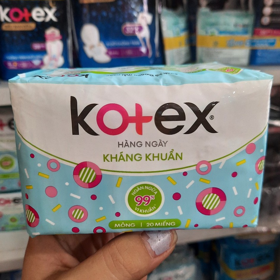 Băng vệ sinh Kotex hàng ngày mỏng 20 miếng