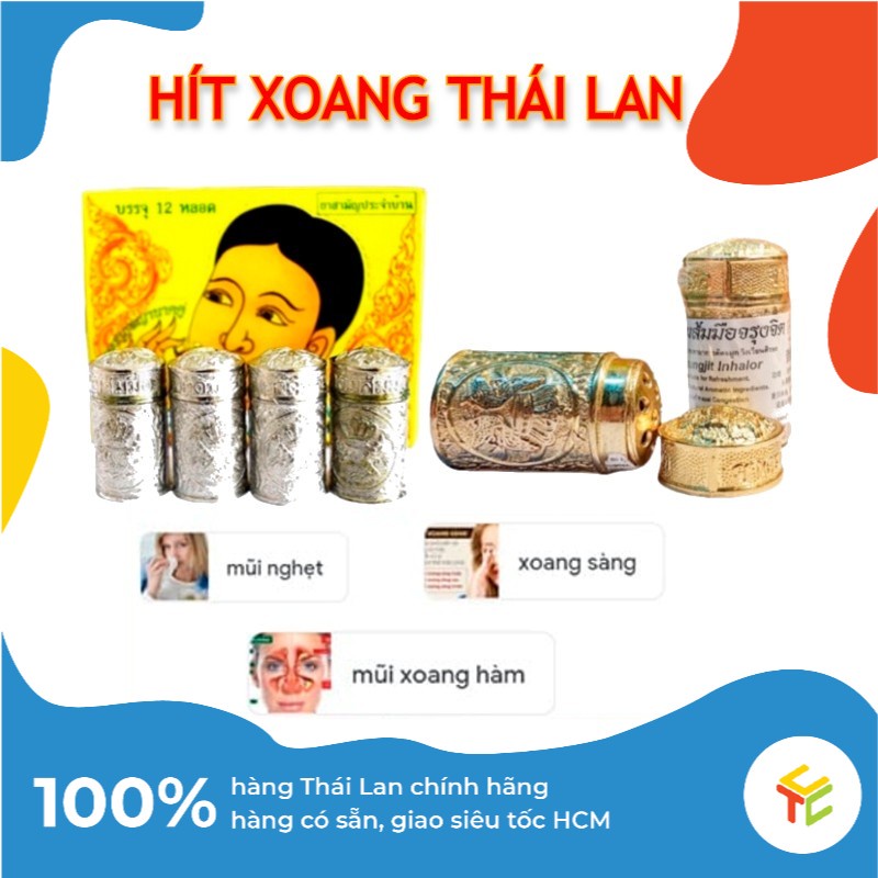 Ống Hít Mũi Giảm Viêm Xoang Jarungjit Inhalor Thái Lan chính hãng