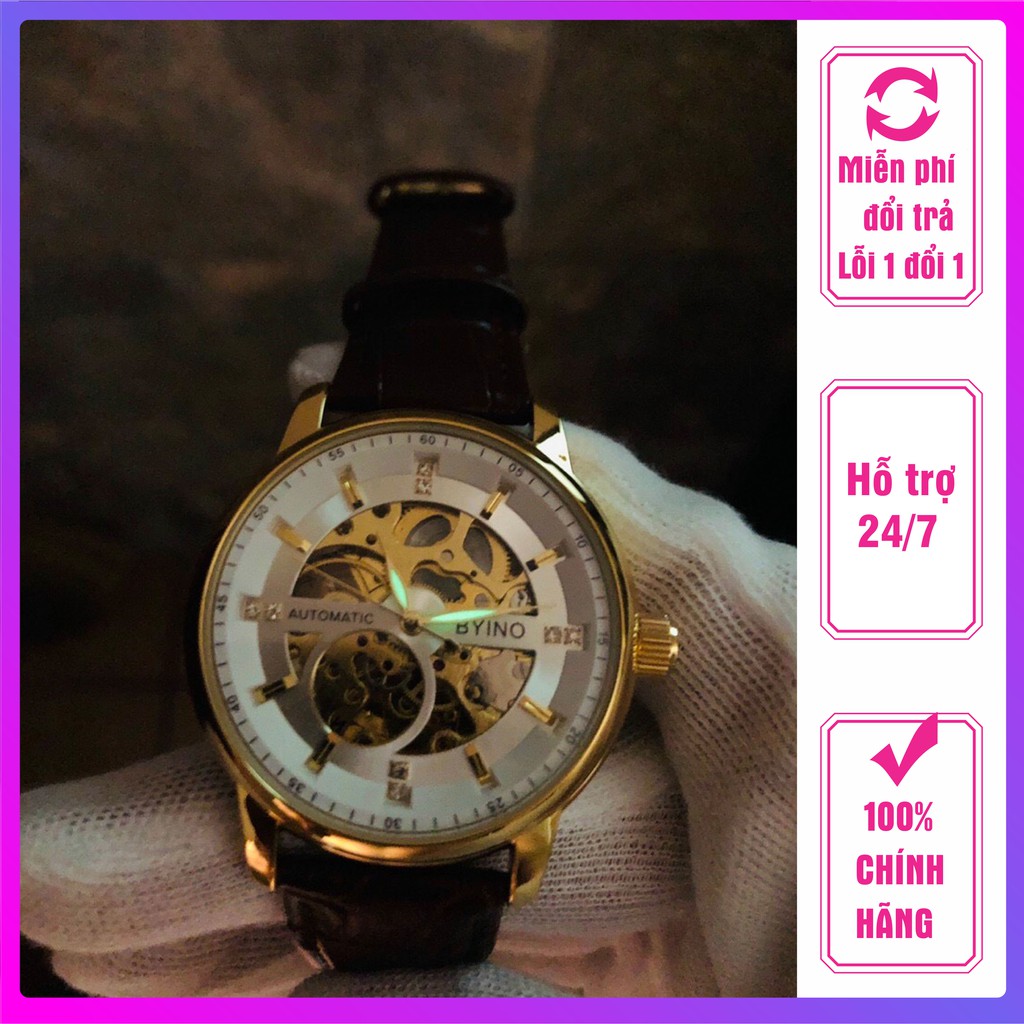 Đồng hồ cơ nam Tevise cơ tự động thiết kế lộ cơ 2 mặt nhìn máy cơ chuyển động cực đẹp mắt [ Đồng Hồ Cơ nam ] | BigBuy360 - bigbuy360.vn