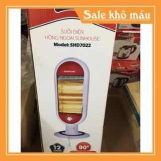 [ HÀNG CHÍNH HÃNG ] QUẠT SƯỞI ĐIỆN HỒNG NGOẠI SUNHOUSE SHD7022 1200W